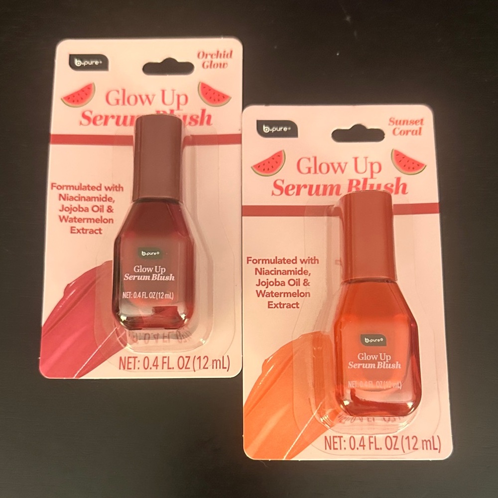 Bpure Glow Up Serum Blush - Sunset Coral & Orchid Glow (Pack of 2)